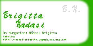 brigitta nadasi business card